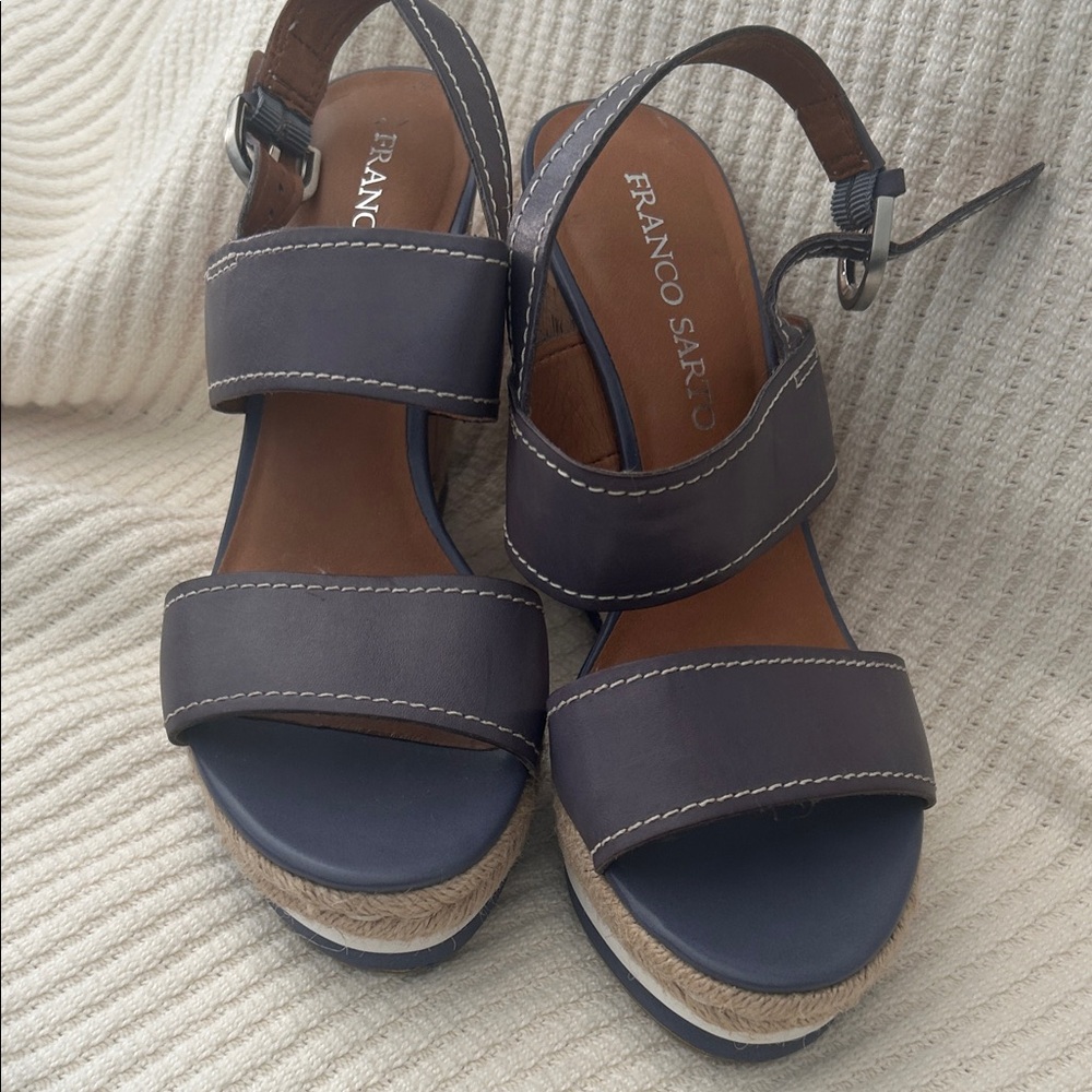 Franco Sarto Women's Dark Blue Espadrilles